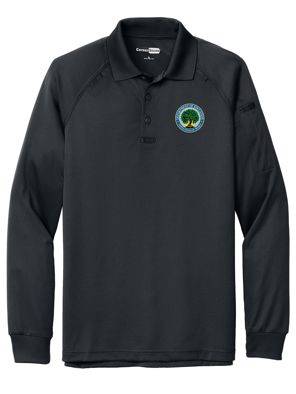 Department of Education Men's Tactical Long Sleeve Polo