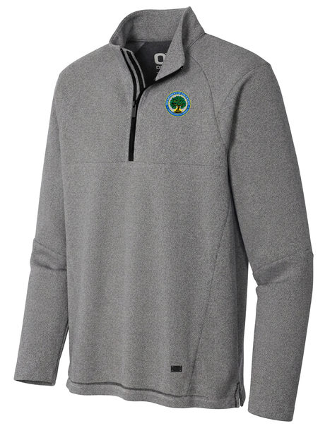 Department of Education Men's Transition Quarter Zip  Light Gray government employee uniform shirt