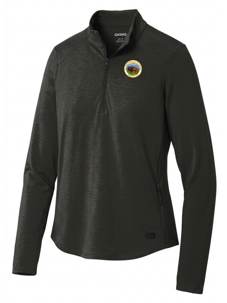 Department of Interior Women's Motion 1/4 Zip  Black government employee uniform shirt