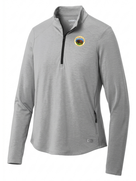 Department of Interior Women's Motion 1/4 Zip  Light Gray government employee uniform shirt