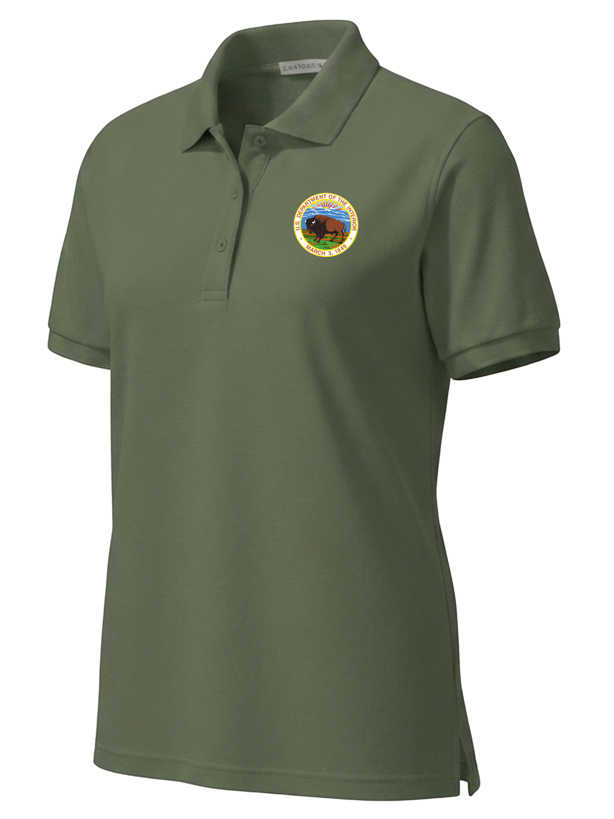 Department of Interior Women's Polo  Drab Green government employee uniform shirt