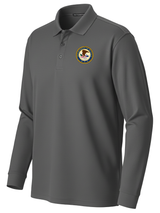 Department of Justice Men's Long Sleeve Polo  Slate Gray government employee uniform shirt