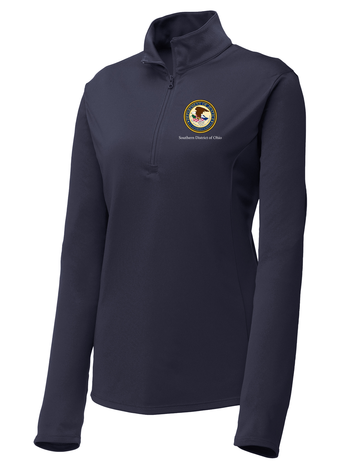 DOJ SDO Women's Lightweight Dri Fit 1/4 Zip