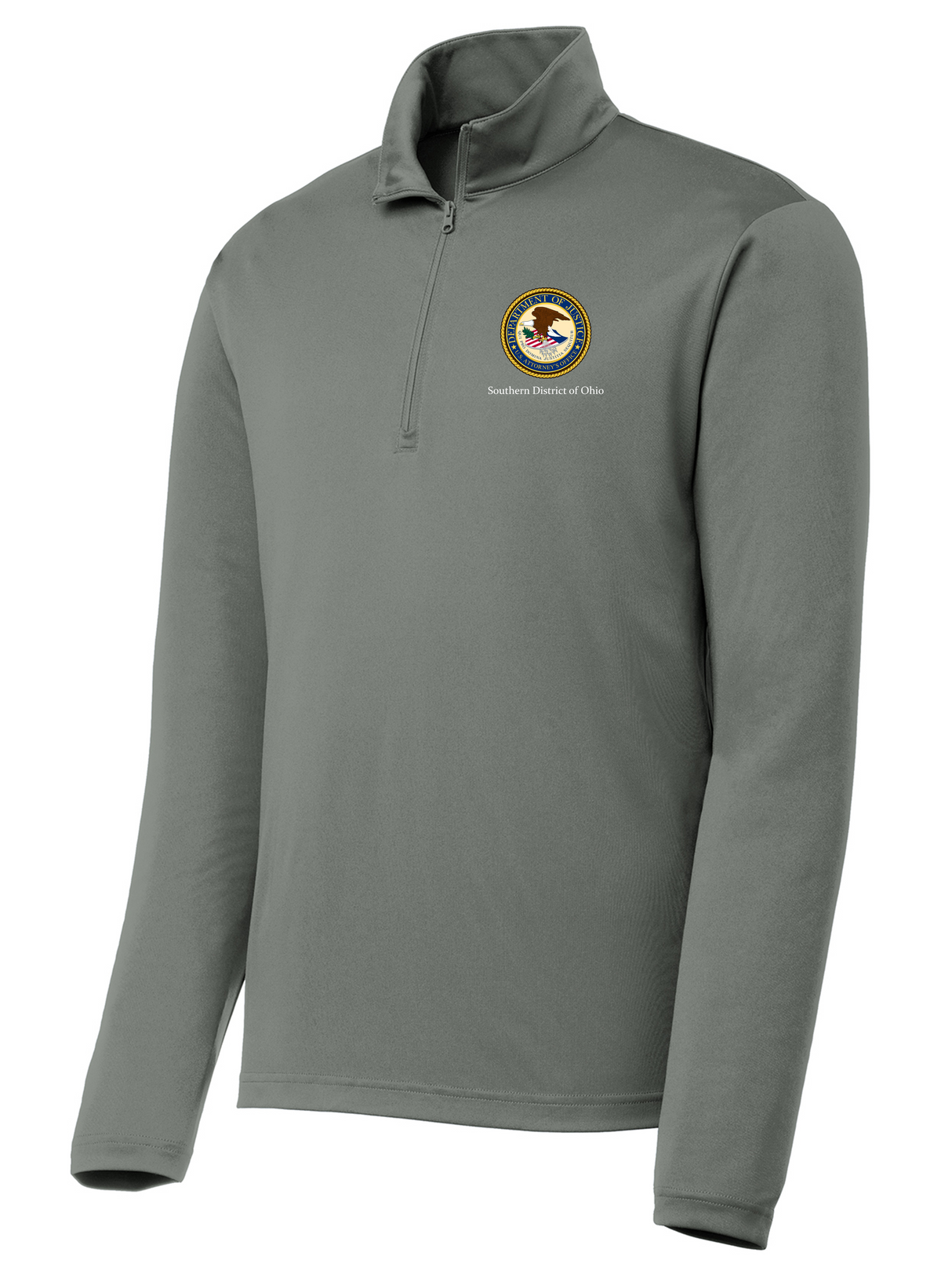 DOJ SDO Men's Lightweight Dri Fit 1/4 Zip