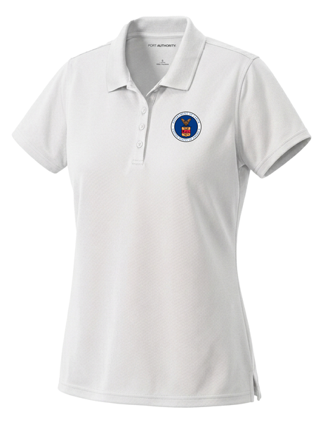 Department of Labor Women's Dri Fit Polo  White government employee uniform shirt
