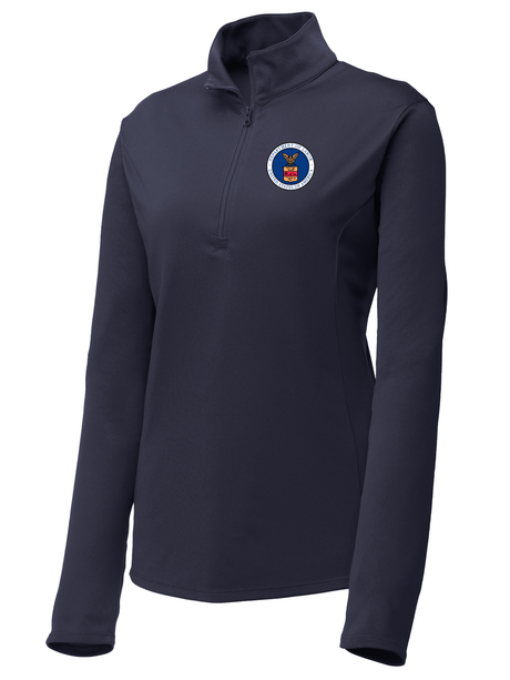 Department of Labor Women's Lightweight Dri Fit 1/4 Zip  Navy Blue government employee uniform shirt
