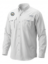 U.S. Department of State Men's Columbia Bahama™ II Button Up Long-Sleeve  White government employee uniform shirt