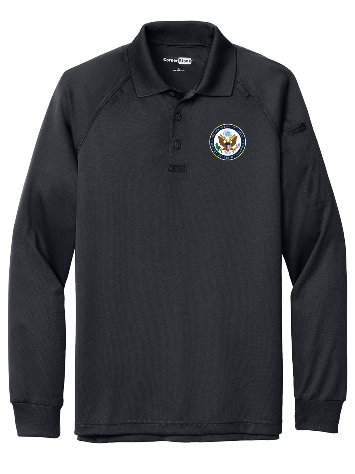 DOS Men's Tactical Long Sleeve Polo