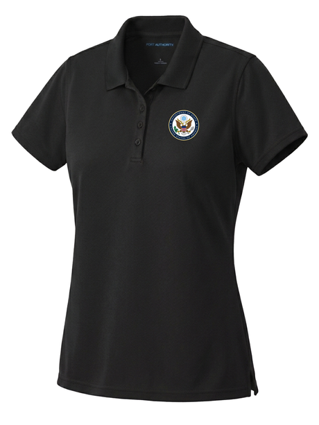 U.S. Department of State Women's Dri Fit Polo  Black government employee uniform shirt