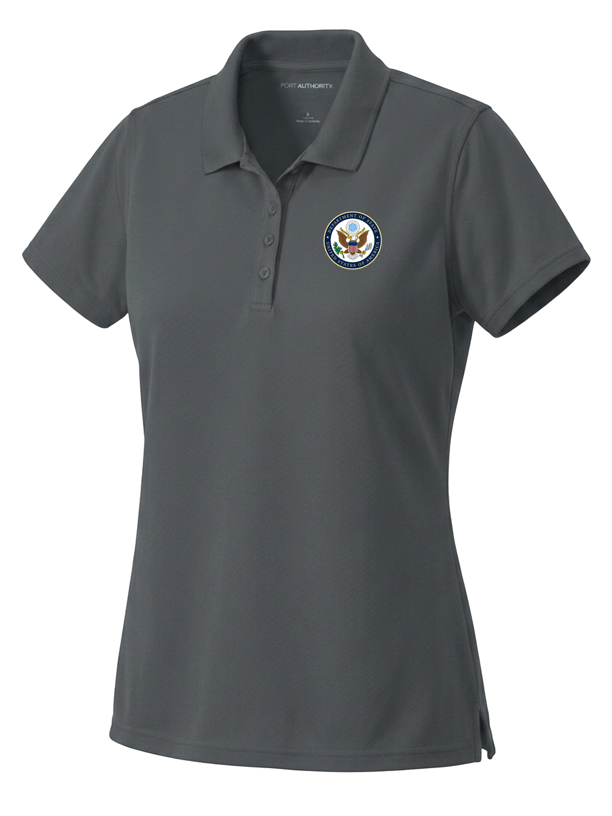 U.S. Department of State Women's Dri Fit Polo  Slate Gray government employee uniform shirt