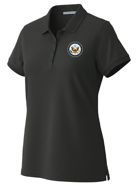 U.S. Department of State Women's Polo  Black government employee uniform shirt