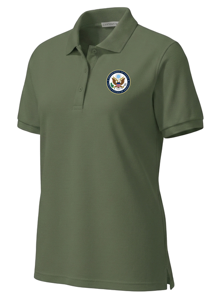 U.S. Department of State Women's Polo  Drab Green government employee uniform shirt