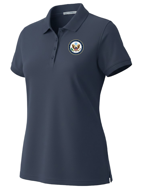U.S. Department of State Women's Polo  Navy Blue government employee uniform shirt