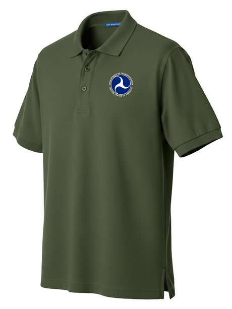 U.S. Department of Transportation Men's Polo  Drab Green government employee uniform shirt
