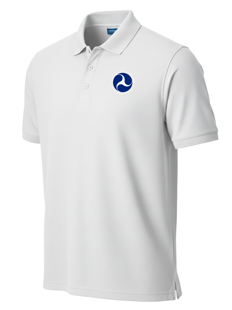U.S. Department of Transportation Men's Polo  White government employee uniform shirt