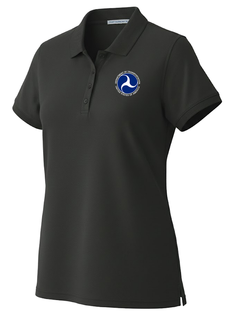 U.S. Department of Transportation Women's Polo  Black government employee uniform shirt