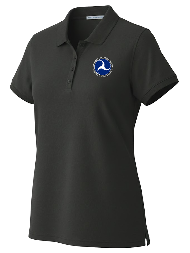 U.S. Department of Transportation Women's Polo  Black government employee uniform shirt