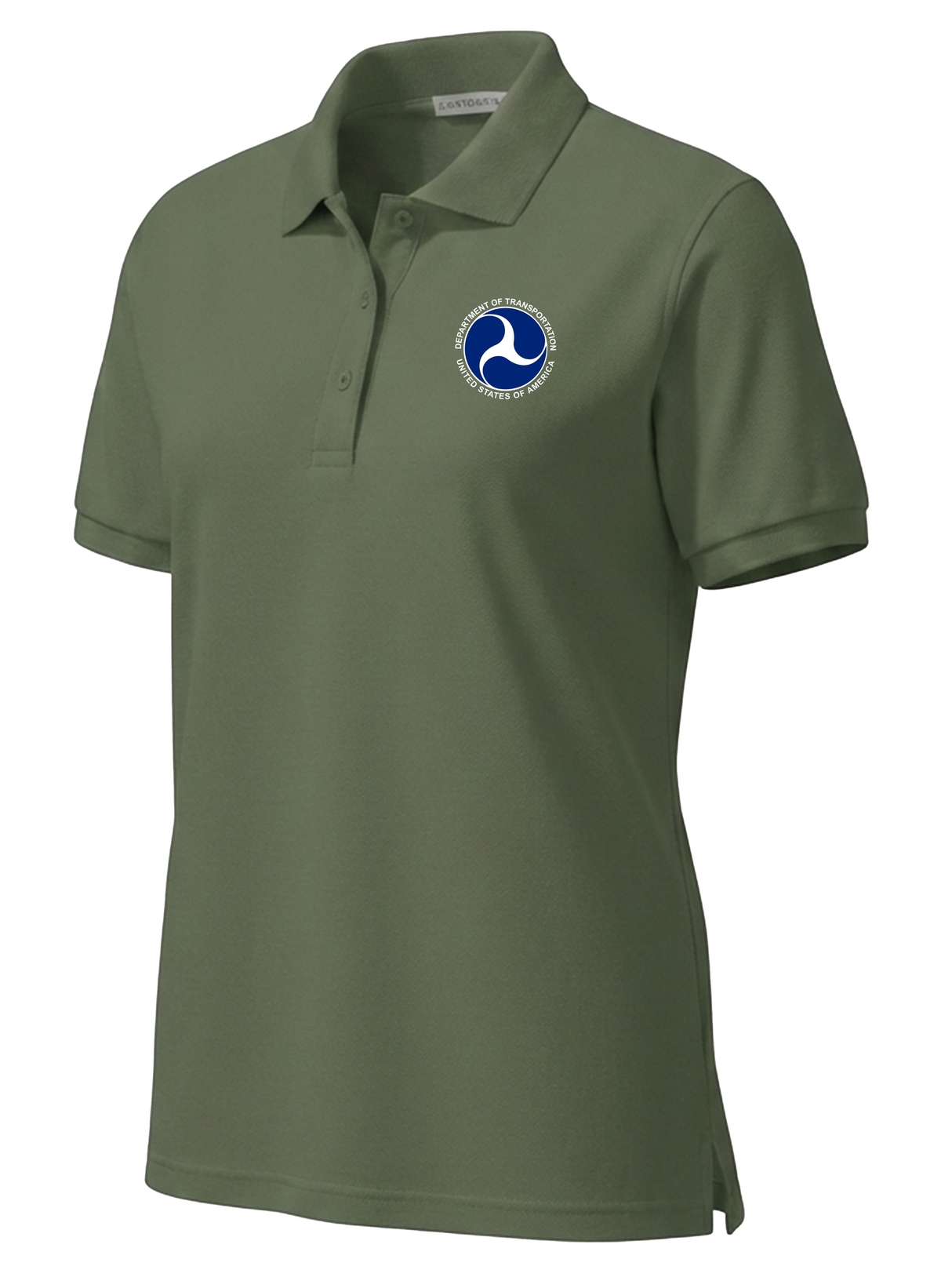 U.S. Department of Transportation Women's Polo  Drab Green government employee uniform shirt