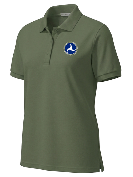 U.S. Department of Transportation Women's Polo  Drab Green government employee uniform shirt