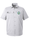 Defense Counterintelligence and Security Agency (DCSA) Men's Motivate Coach Woven Shirt Gray
