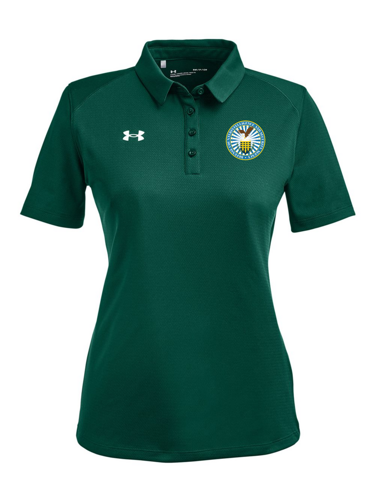 Defense Counterintelligence and Security Agency (DCSA) Women's Tech Polo Dark Green