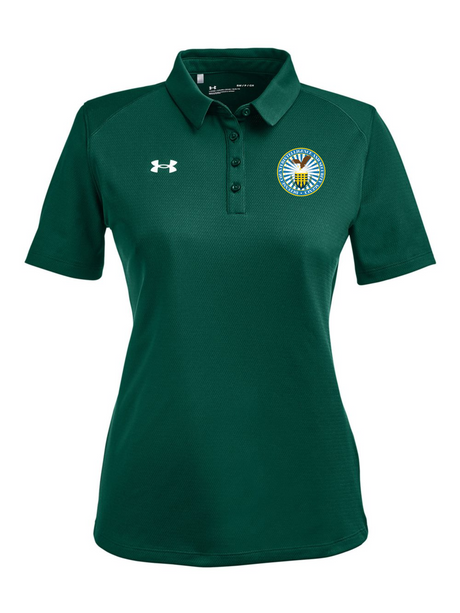 Defense Counterintelligence and Security Agency (DCSA) Women's Tech Polo Dark Green