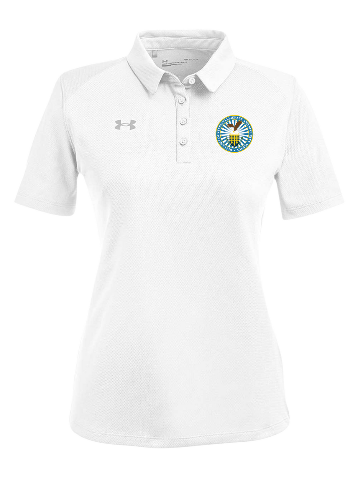 Defense Counterintelligence and Security Agency (DCSA) Women's Tech Polo white