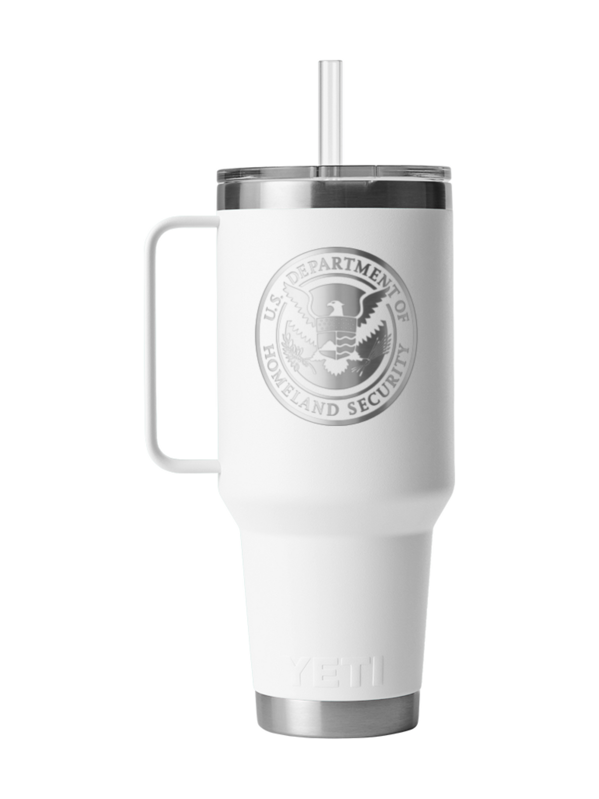 Department of Homeland Security 42oz Straw Mug - White