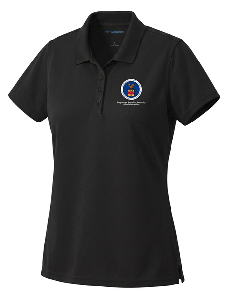 Employee Benefits Security Administration (EBSA) Women's Dri Fit Polo  Black government employee uniform shirt