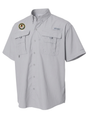 Executive Office of U.S. Attorneys (EOUSA) Men's Columbia Bahama™ II Button Up Short Sleeve  Cool Grey government employee uniform shirt