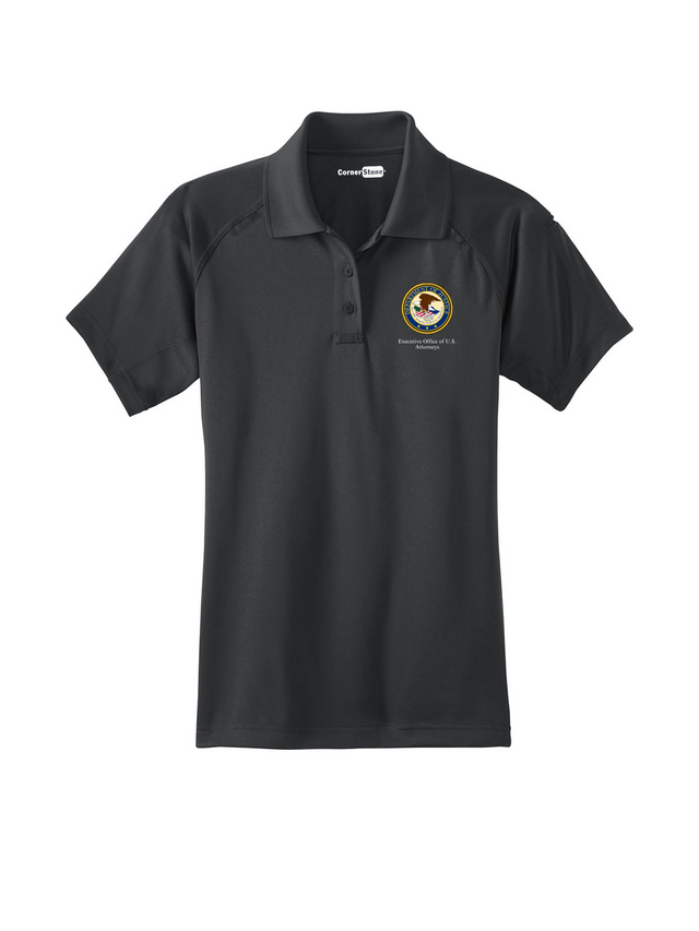 EOUSA_Womens_Tactical_Short_Sleeve_Polo_-_Slate_Gray