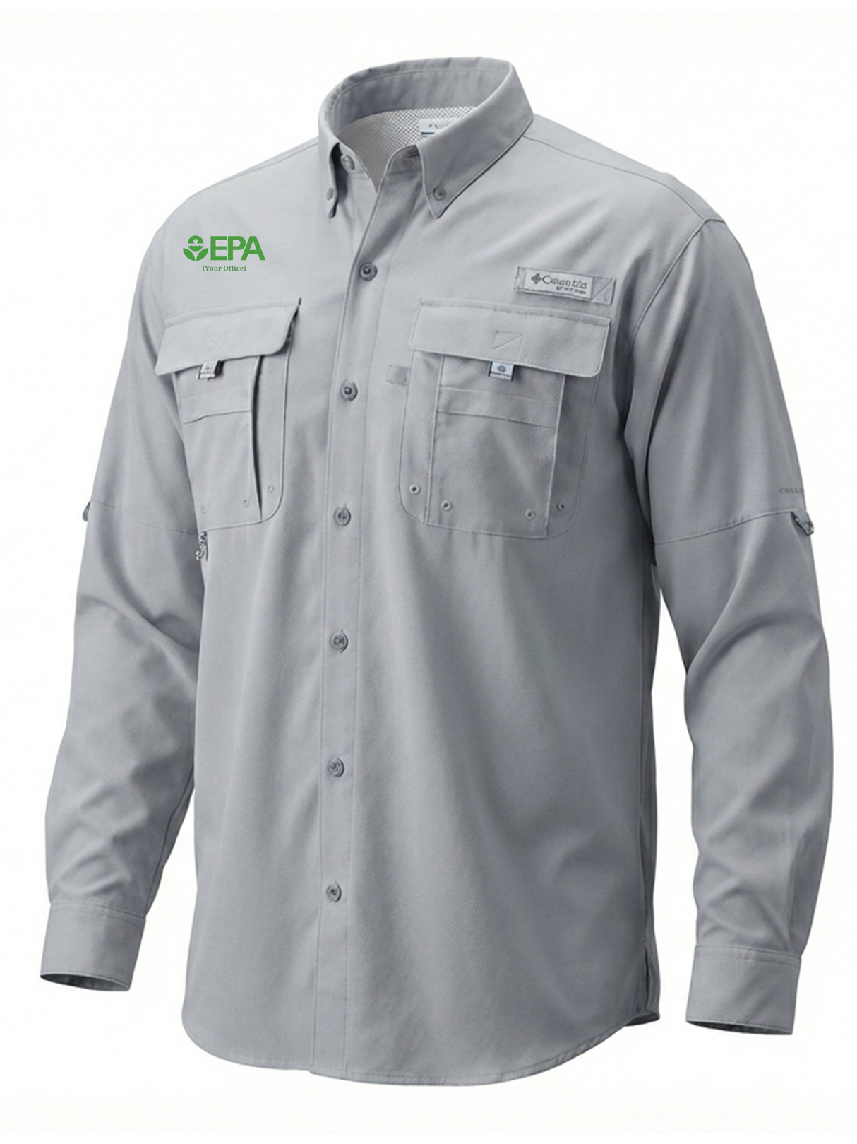 Environmental Protection Agency (EPA) by Office Men's Columbia Bahama™ II Button Up Long-Sleeve  Cool Grey government employee uniform shirt