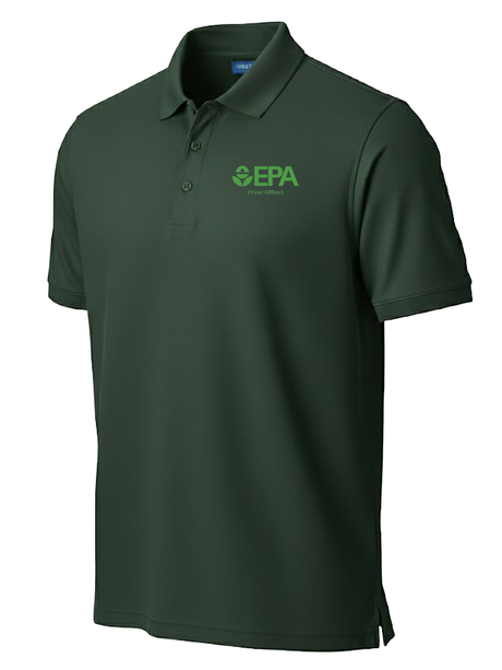 Environmental Protection Agency (EPA) by Office Men's Polo  Dark Green government employee uniform shirt