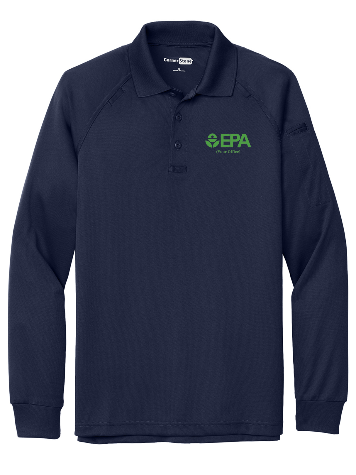 EPA by Office Men's Tactical Long Sleeve Polo