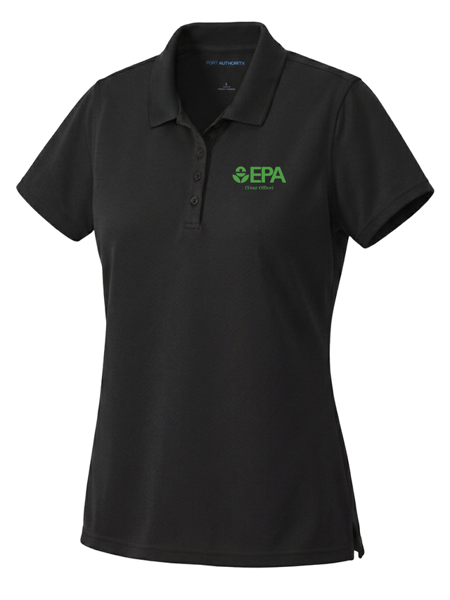 Environmental Protection Agency (EPA) by Office Women's Dri Fit Polo  Black government employee uniform shirt