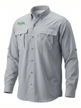 Environmental Protection Agency (EPA) By Region Men's Columbia Bahama™ II Button Up Long-Sleeve  Cool Grey government employee uniform shirt