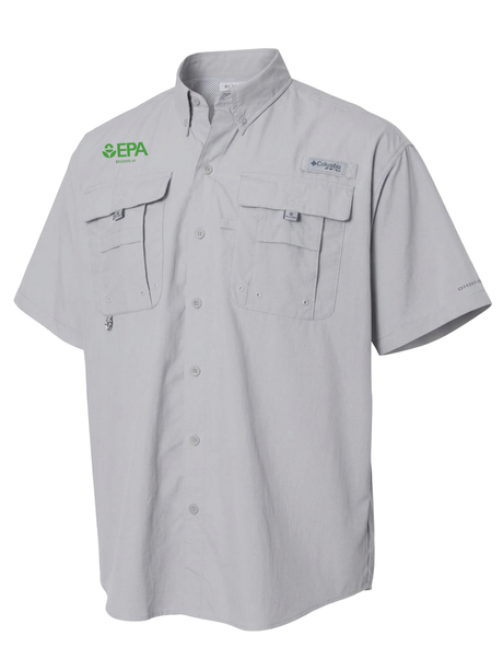 Environmental Protection Agency (EPA) By Region Men's Columbia Bahama™ II Button Up Short Sleeve  Cool Grey government employee uniform shirt