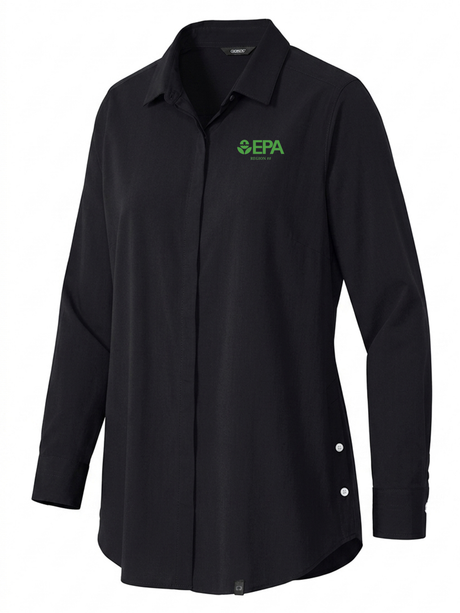 Environmental Protection Agency (EPA) By Region Women's Commuter Shirt  Black government employee uniform shirt