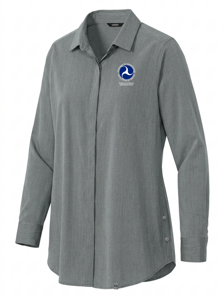 Federal Aviation Administration (FAA) Women's Commuter Shirt  Slate Gray government employee uniform shirt