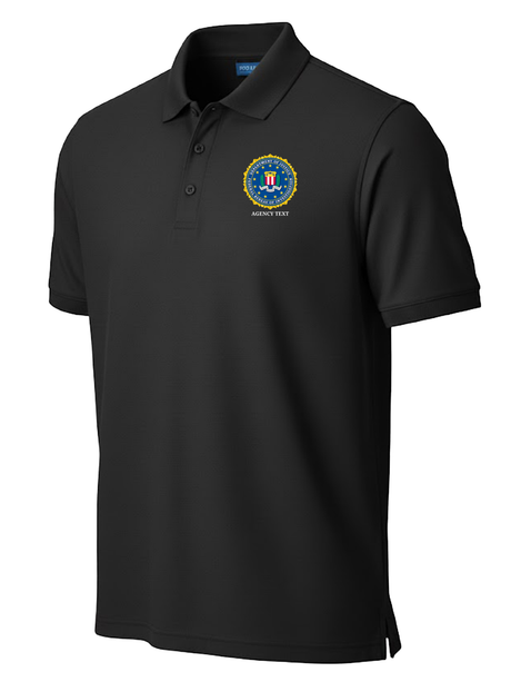 Federal Bureau of Investigation (FBI) Men's Polo  Black government employee uniform shirt