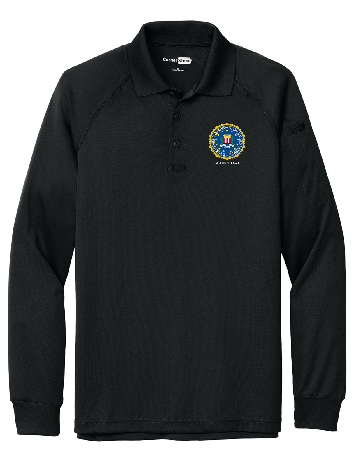 FBI Men's Tactical Long Sleeve Polo