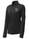 Federal Bureau of Investigation (FBI) Women's Lightweight Dri Fit 1/4 Zip  Black government employee uniform shirt