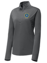 Federal Bureau of Investigation (FBI) Women's Lightweight Dri Fit 1/4 Zip  Slate Gray government employee uniform shirt