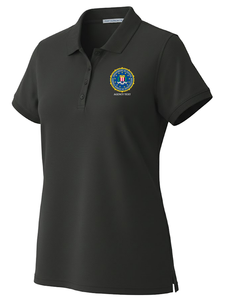 Federal Bureau of Investigation (FBI) Women's Polo  Black government employee uniform shirt