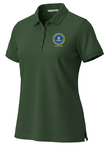 Federal Bureau of Investigation (FBI) Women's Polo  Dark Green government employee uniform shirt