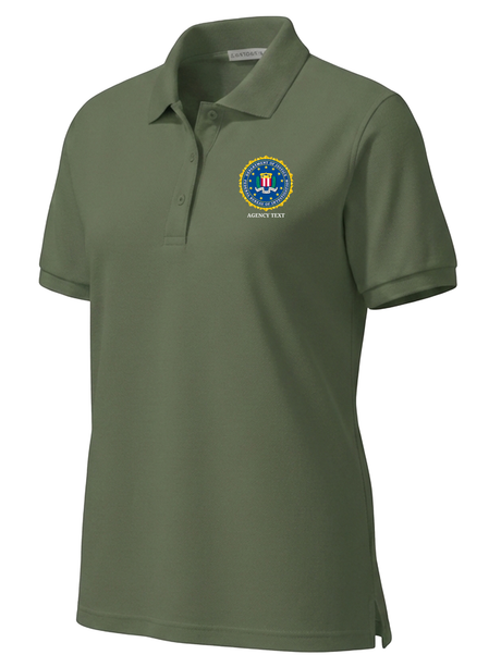 Federal Bureau of Investigation (FBI) Women's Polo  Drab Green government employee uniform shirt