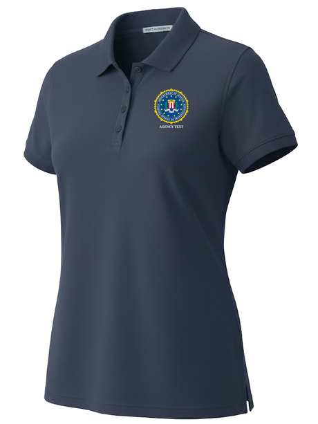 Federal Bureau of Investigation (FBI) Women's Polo  Navy Blue government employee uniform shirt