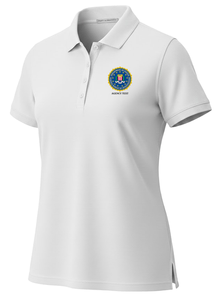 Federal Bureau of Investigation (FBI) Women's Polo  White government employee uniform shirt