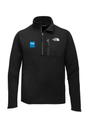 FDA Men's 1/2 Zip Fleece Blue Logo Front