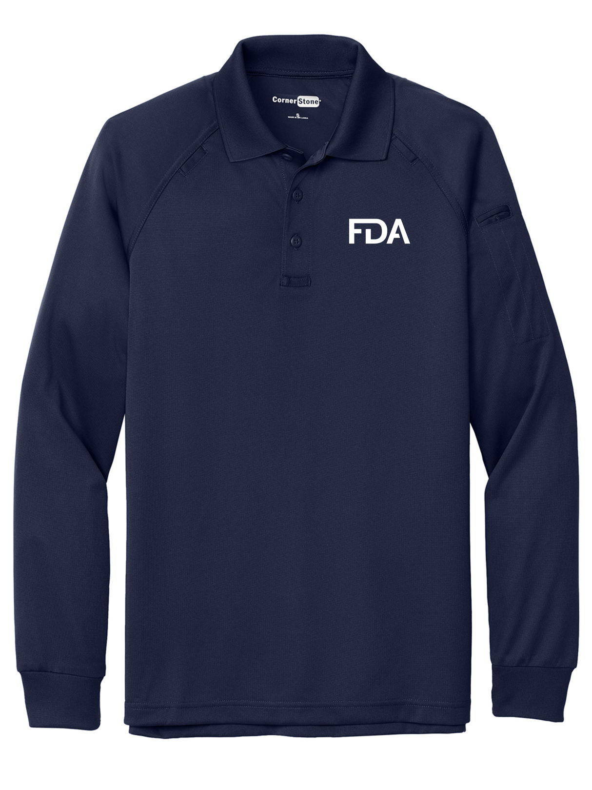 FDA Men's Tactical Long Sleeve Polo